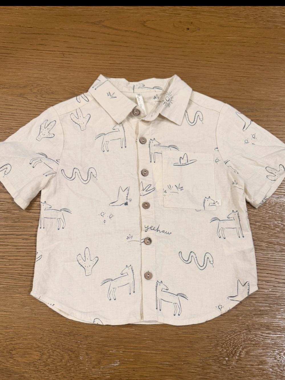 Rylee + Cru “Wild West” Short Sleeve Button Down Shirt NWT